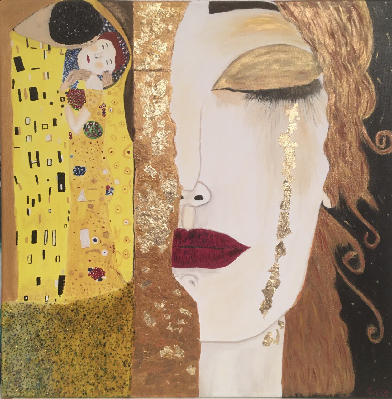Gustav Klimt - Die goldenen Tränen und der Kuss